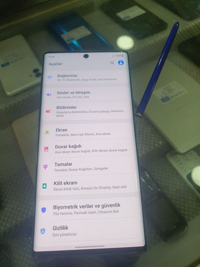 Samsung Note 10 256GB Mavi 8GB RAM İyi Durumda