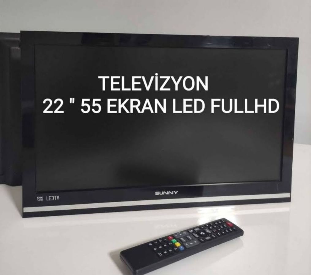 22 İnç 55 Ekran LED TV Kumanda Aparatlı İyi Durumda