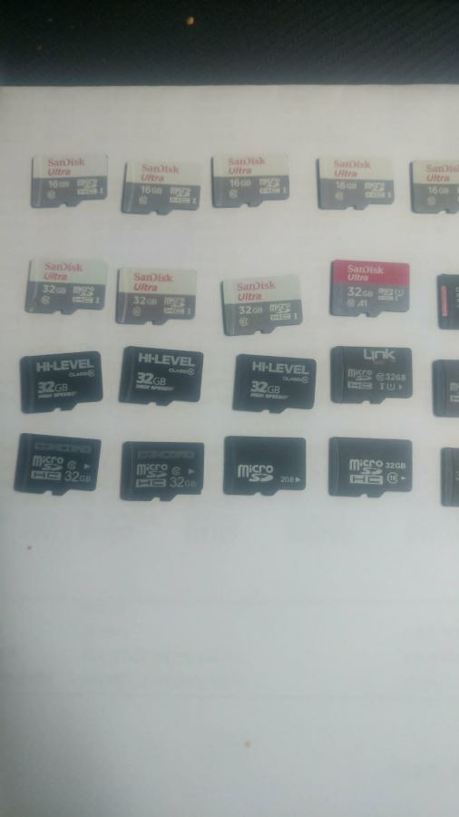36 adet mikro sd hafıza kartı