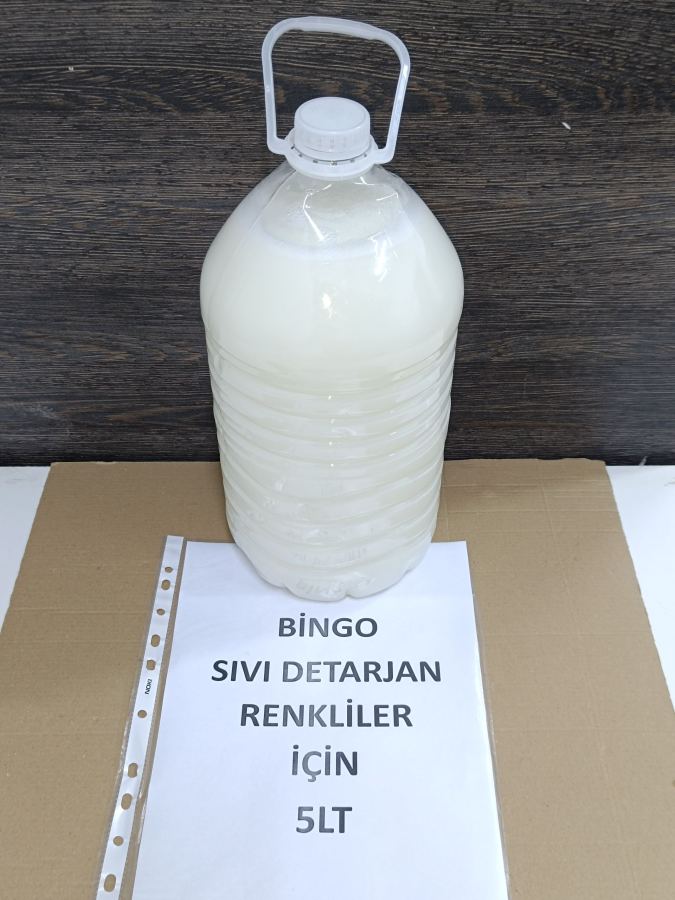 BİNGO SIVI DETARJAN RENKLİLER İÇİN 5LT ÜRÜN ORJİNELDİR